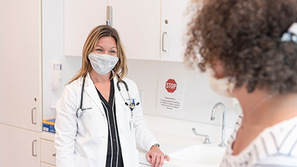 Cleveland Clinic primary care physician talking to patient